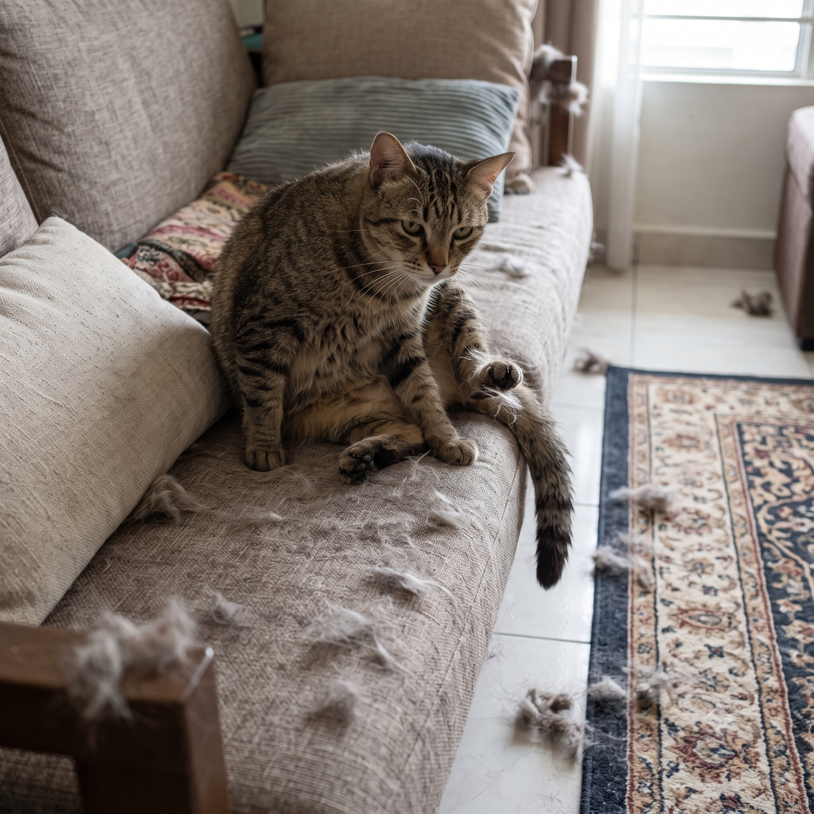 Bulu kucing kusam